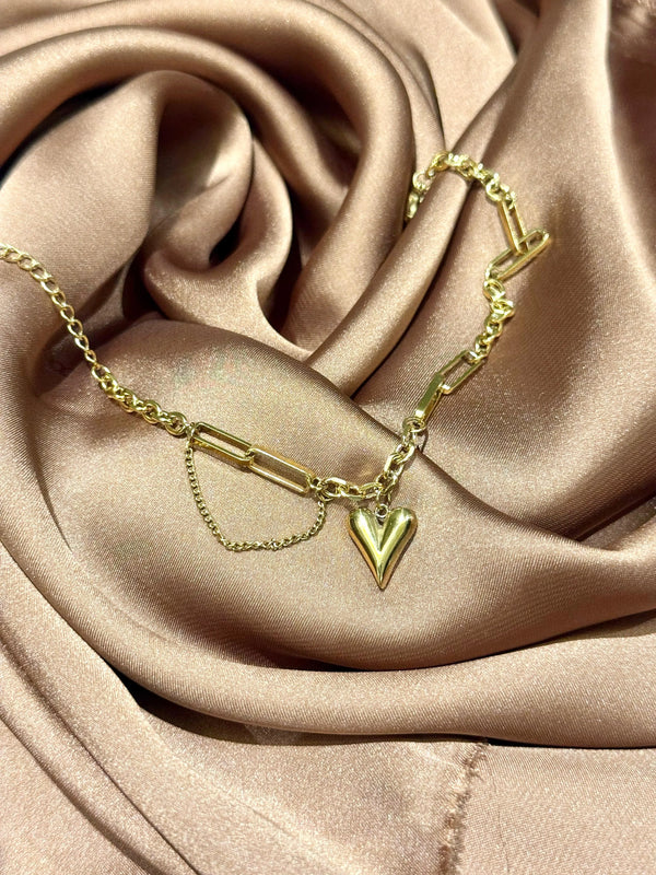 Heartlink Gold Charm Bracelet mahyal's