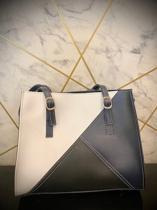 TriLuxe Colorblock Tote mahyal's.com