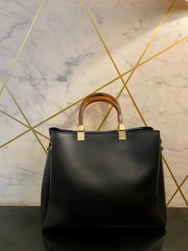 Amber Handle Luxe  tote mahyal's.com