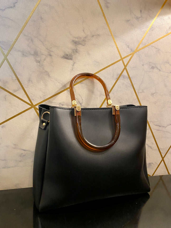 Amber Handle Luxe  tote mahyal's.com