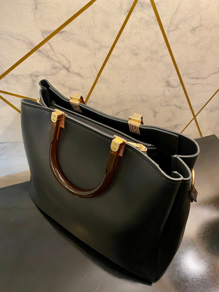Amber Handle Luxe  tote mahyal's.com