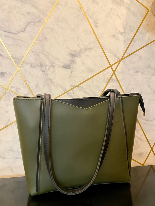 Universa Luxe Tote – Olive Bloom mahyal's.com