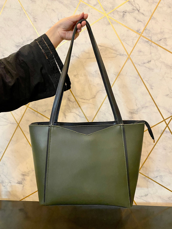 Universa Luxe Tote – Olive Bloom mahyal's.com