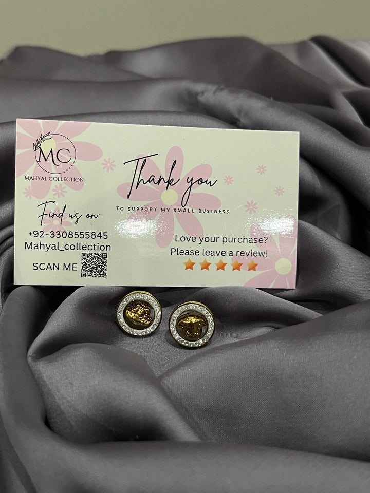 Versace Golden Majesty Studs mahyal's