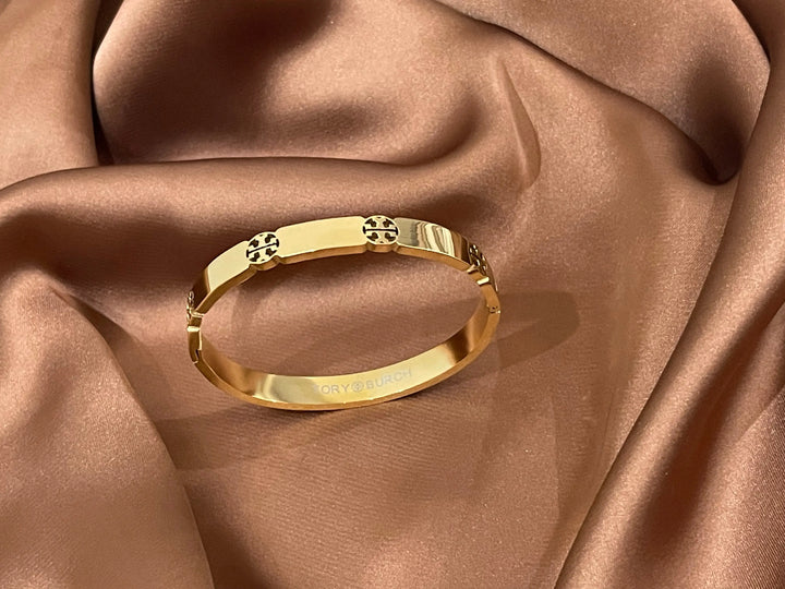 Luxe Emblem Stainless Steel Bangle mahyal's