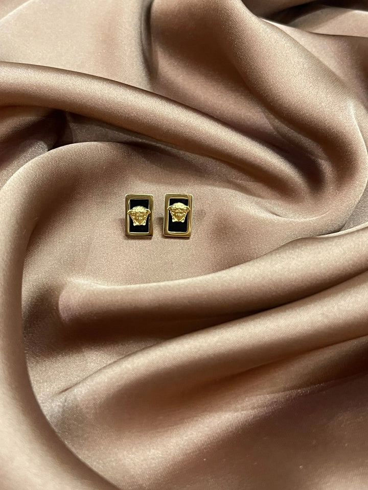 Versace Obsidian Royale Studs mahyal's