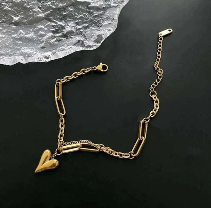 Heartlink Gold Charm Bracelet mahyal's