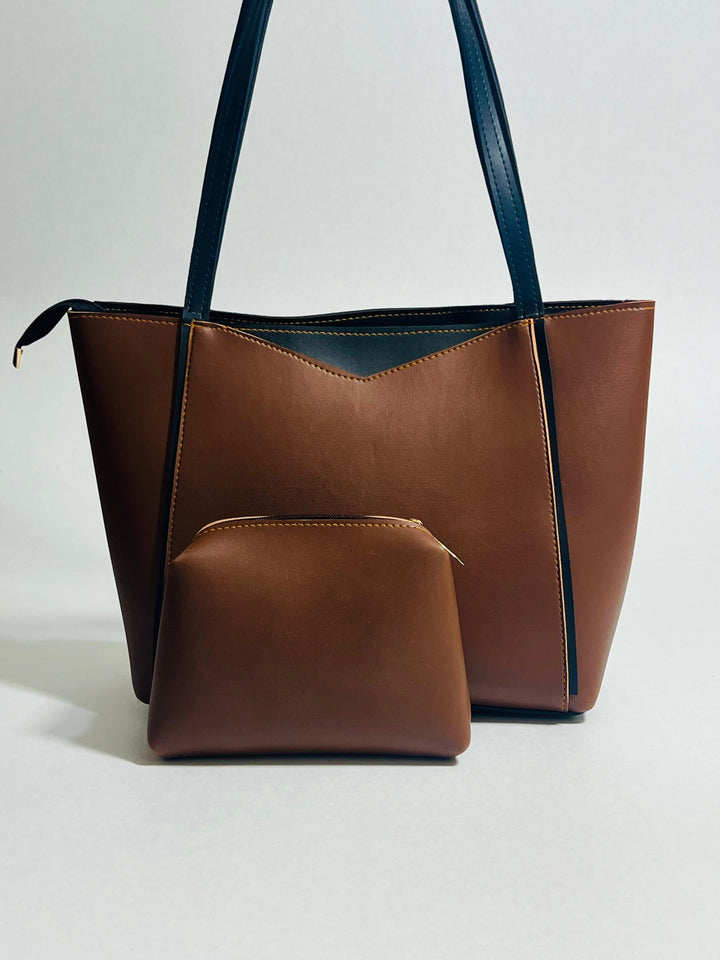 Chic & Spacious Tote with Matching Pouch mahyal's